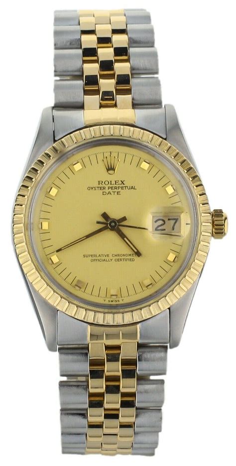 rolex oyster perpetual stainless steel and gold man 1987 price|rolex oyster 15053 price.